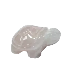 Petite tortue en Quartz Rose | Dans les Yeux de Gaïa