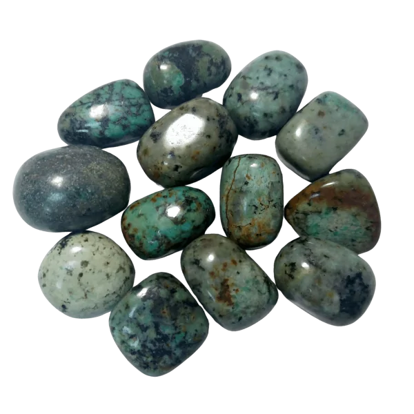 Pierre roulée Turquoise du Tibet 1- Lithothérapie |Dans les Yeux de Gaïa