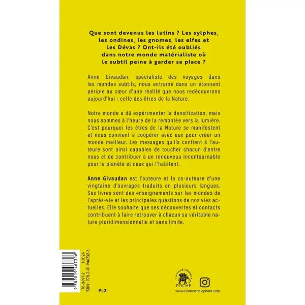 Rencontre avec les êtres de la Nature - 4ème de couverture | Spiritualité - Esotérisme - Chamanisme | Dans les yeux de Gaïa