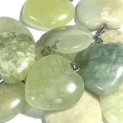 Pendentif coeur en Jade