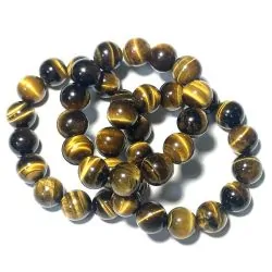 Bracelet en Oeil de tigre 14mm