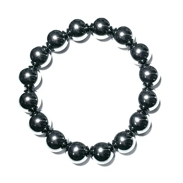 Bracelet en Hématite 12mm | Bracelets en minéraux | Dans les Yeux de Gaïa