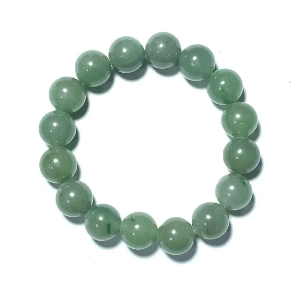 Bracelet en Aventurine verte 12mm | Dans le Yeux de Gaïa