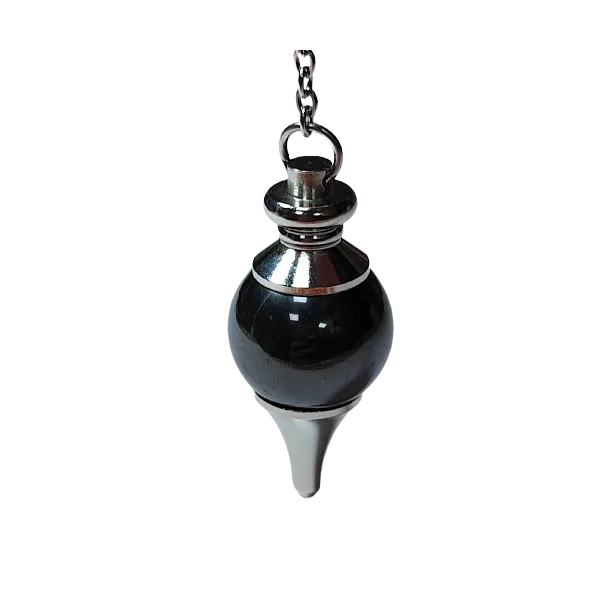 Pendule boule en hématite 1 | Dans les yeux. de Gaïa