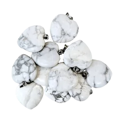 Pendentif Coeur en Howlite