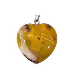 Pendentif Coeur en Mokaïte | Pendentifs en Minéraux | Dans les yeux de Gaïa 1