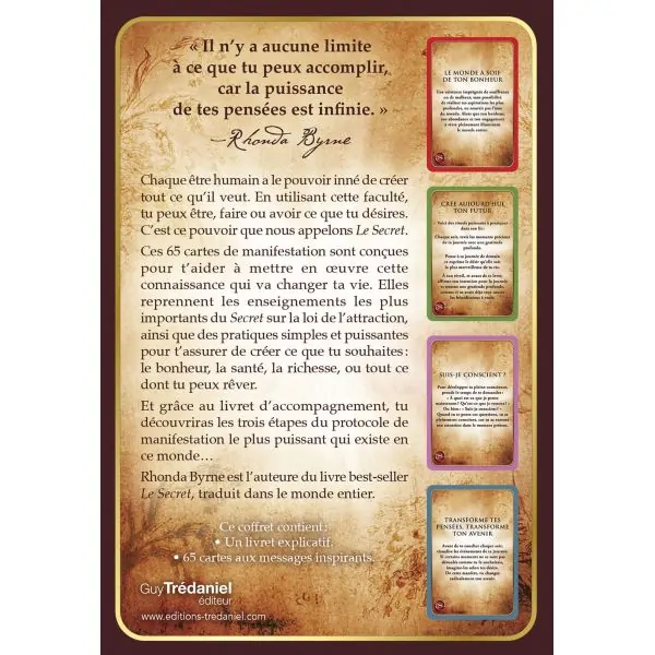Cartes de manifestation - dos| Dans les yeux de Gaïa