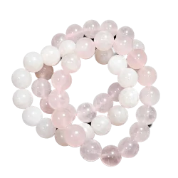 Bracelet en Quartz rose 12mm