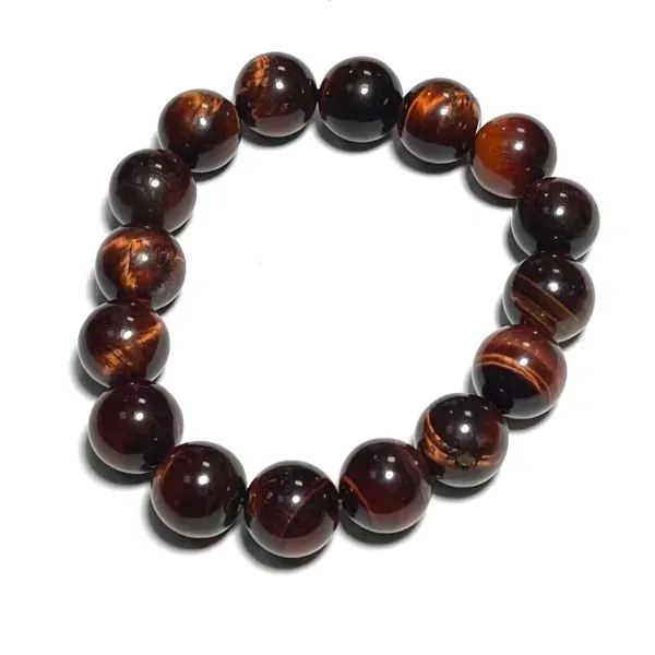 Bracelet en Oeil de Taureau 12mm – | Dans Les Yeux de Gaïa