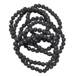 Bracelet en pierre de lave 6mm