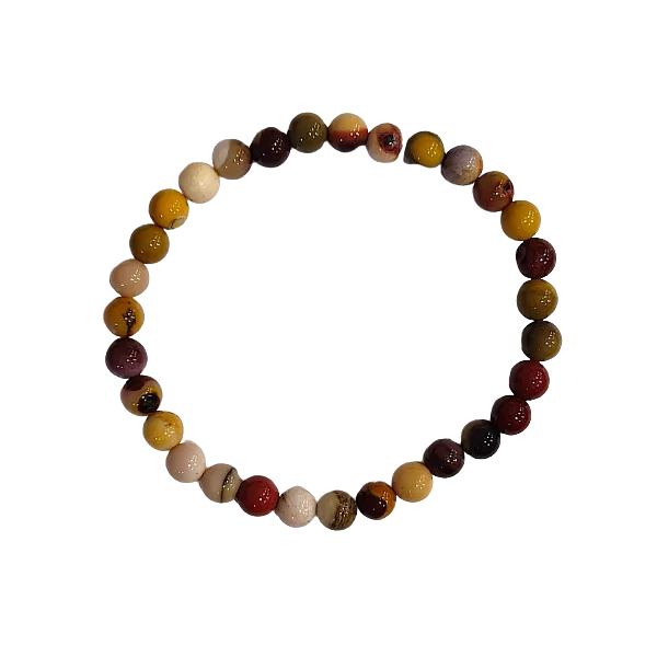 Bracelet en Mokaïte 6mm | concentration | Dans les yeux de Gaïa