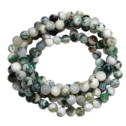 Bracelet en agate arbre 6mm