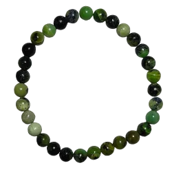 Bracelet en jade néphrite 6mm | sérénité | Dans les yeux de Gaïa