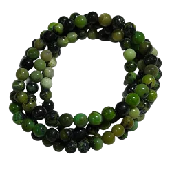 Bracelet en jade néphrite 6mm