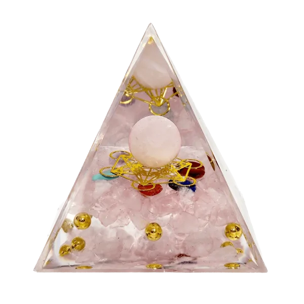 Orgonite Quartz Rose et Métatron - condensateurs - Bien-être - Lithothérapie | Dans les Yeux de Gaïa