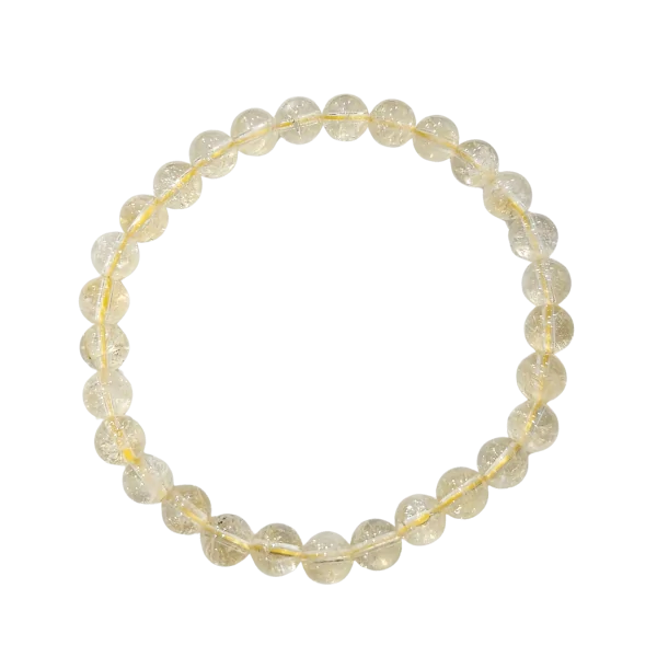 Bracelet en Citrine 6mm - Bienfaits des pierres | Bracelets en Pierres | Dans les yeux de Gaïa