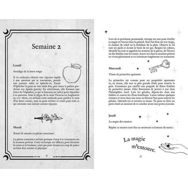 Une année de Sorcière - Rituels/sortilèges de bien-être -sorts mystiques| Dans les yeux de Gaïa