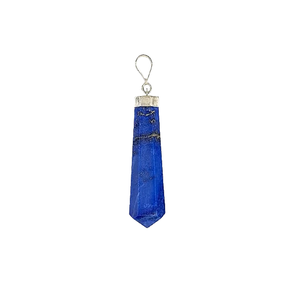 Pendentif en forme de pointe en Lapis-Lazuli - communication | Dans les yeux de Gaïa