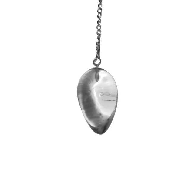 Pendule goutte cristal de roche - Intuition |Dans les Yeux de Gaïa