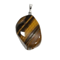 Pendentif en Oeil de Tigre - protection | Dans les Yeux de Gaïa