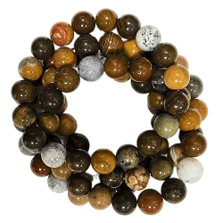 Bracelet Jaspe Océan 10 mm
