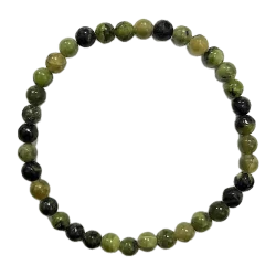 Bracelet Jade néphrite 4mm - chakra | Dans les yeux de Gaïa