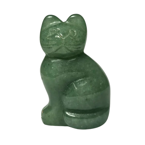 Chat en Aventurine Verte - Guide spirituel | Dans les yeux de Gaïa