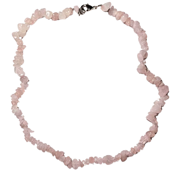 Collier Chips en Quartz Rose - Colliers en Minéraux | Dans les yeux de Gaïa