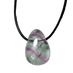 Pendentif Cabochon Fluorite - Lithothérapie| Dans les Yeux de Gaïa