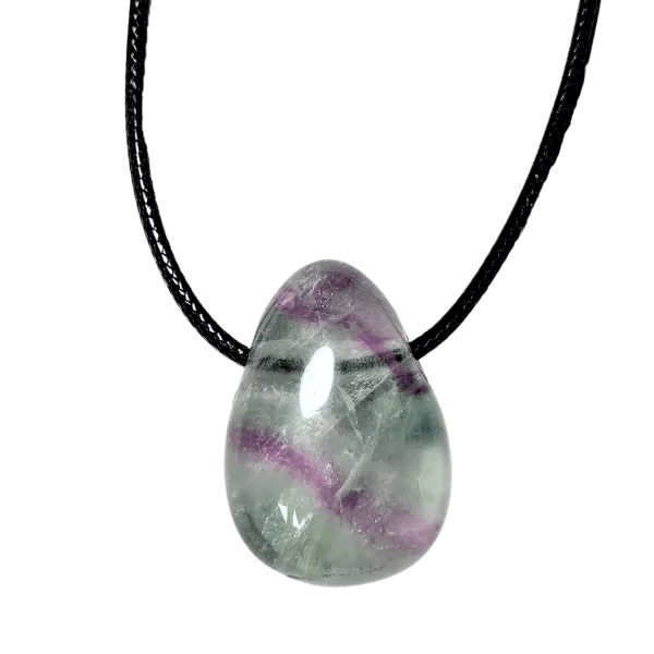 Pendentif Cabochon Fluorite - Lithothérapie| Dans les Yeux de Gaïa