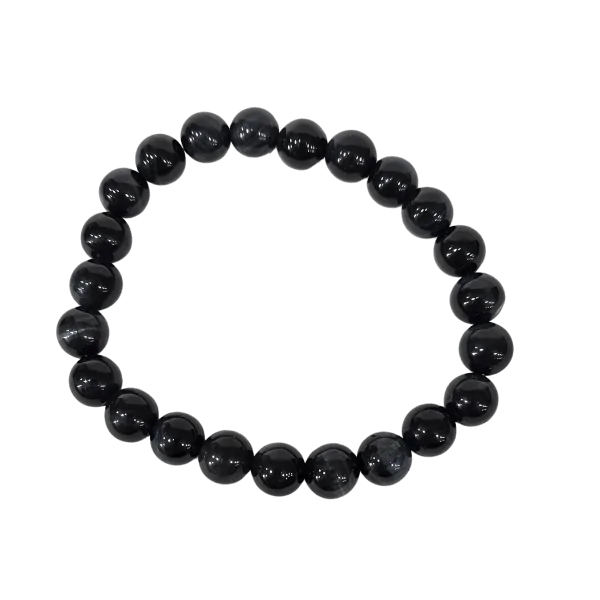 Bracelet Oeil de Faucon sombre 8mm - Décision | Dans les Yeux de Gaia