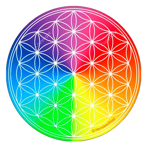 Disque harmonisant Fleur de Vie 7 chakras