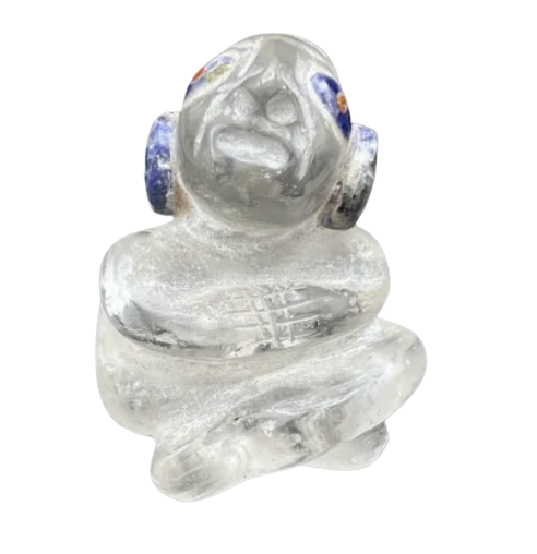 Sculpture Pachamama en Cristal de Roche